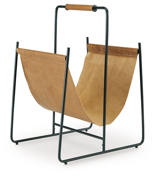 Faronworth - Magazine Rack - Brown / Black - R&R Furniture Gallery (Fountain Valley, CA)