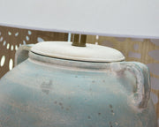 Shawburg - Terracotta Table Lamp - Antique Green - R&R Furniture Gallery (Fountain Valley, CA)