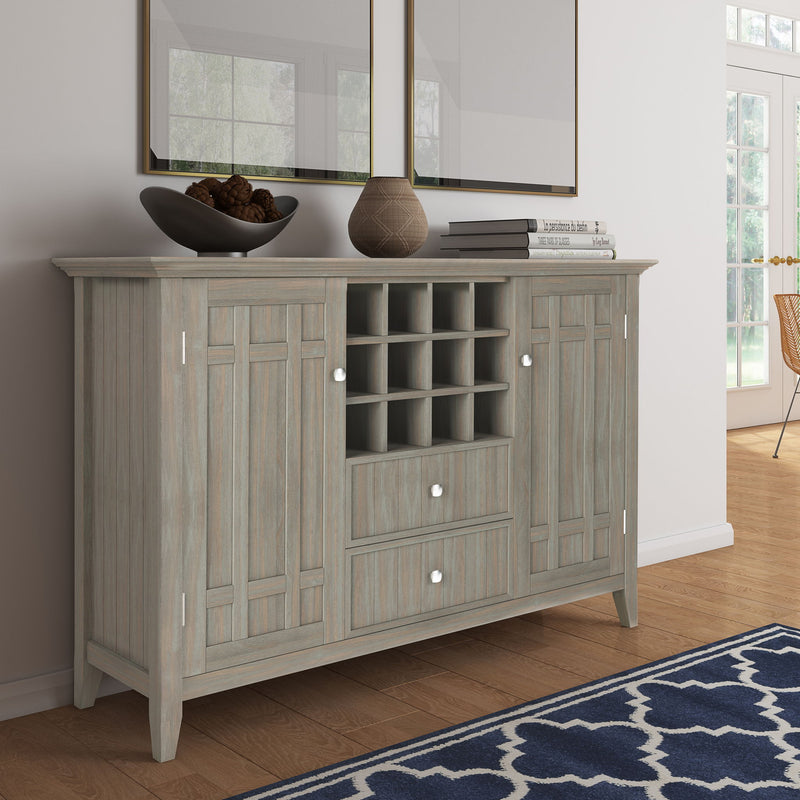 Bedford - Sideboard Buffet And Wine Rack - R&R Furniture Gallery (Fountain Valley, CA)