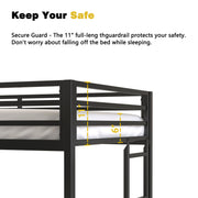 Adam - Twin Loft Bunk Bed With Cinnamon Wood Desk And Closet Rod - Black - R&R Furniture Gallery (Fountain Valley, CA)