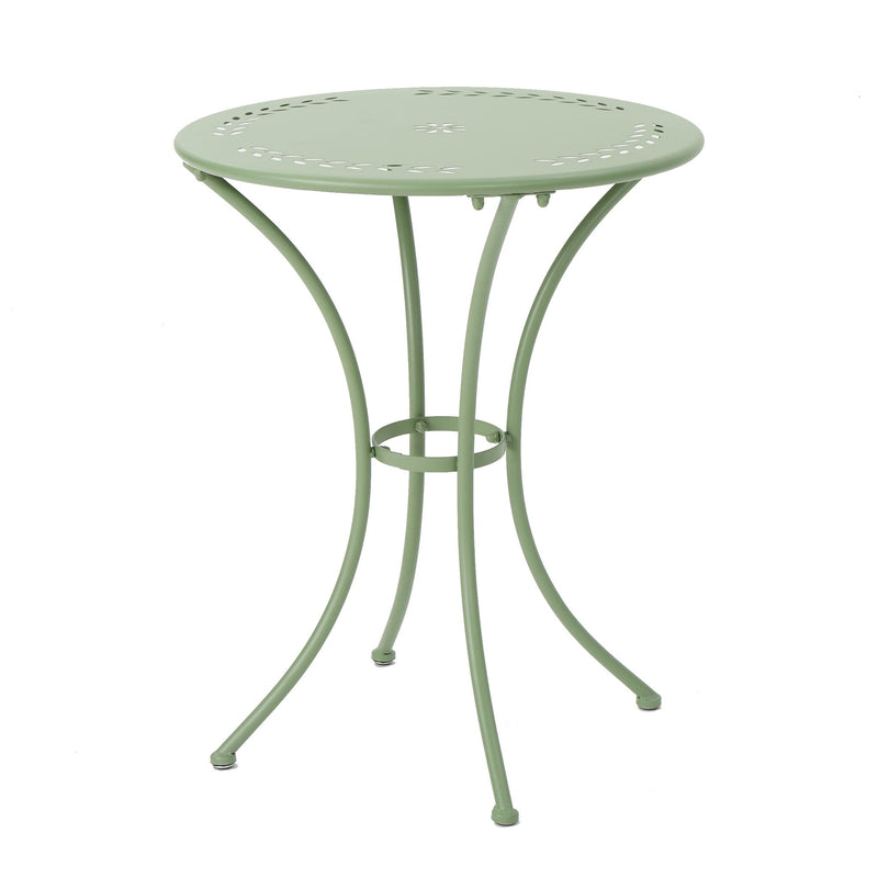 Ambrosia - 3 Piece Bistro Set With Leaf Motifs Top And Seat - R&R Furniture Gallery (Fountain Valley, CA)