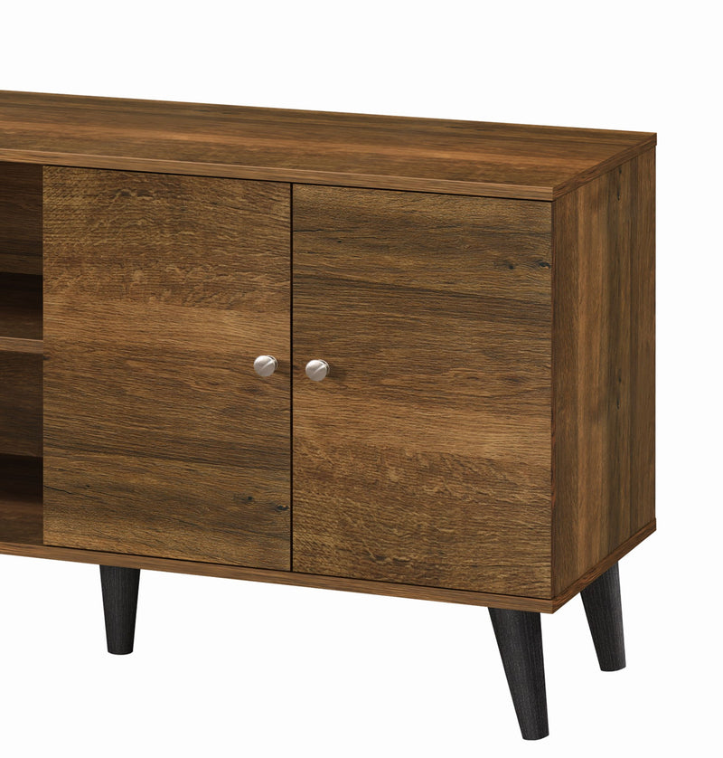 Amidon - TV Stand, With 2 Storage Shelves And 1 Cabinet - R&R Furniture Gallery (Fountain Valley, CA)