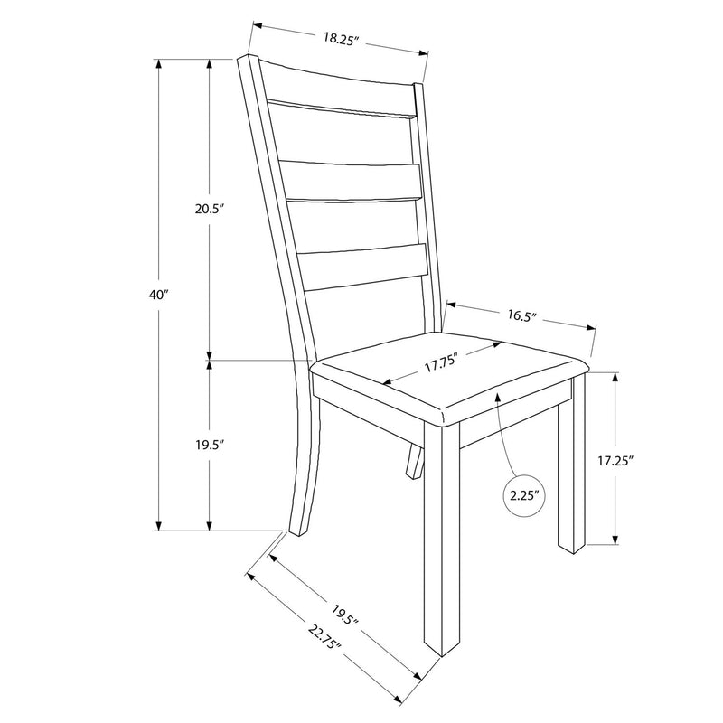 Dining Chair, Side, Upholstered For Dining Room, Transitional (Set of 2) - Beige - R&R Furniture Gallery (Fountain Valley, CA)