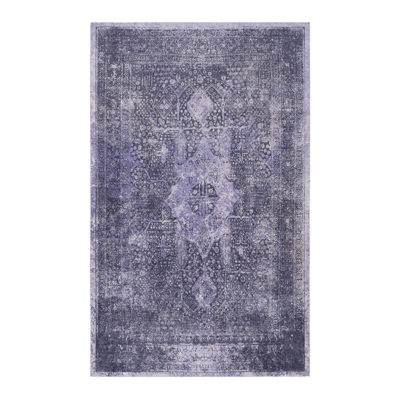 Maval - 8' X 10' Washable Area Rug - Anthracite - R&R Furniture Gallery (Fountain Valley, CA)