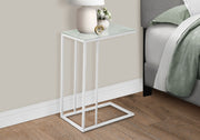 Accent Table, C - Shaped, Tempered Glass, Stylish Design Contemporary & Modern - R&R Furniture Gallery (Fountain Valley, CA)