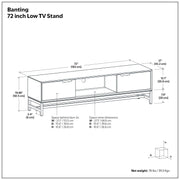Banting - Low TV Stand - Walnut Brown - R&R Furniture Gallery (Fountain Valley, CA)