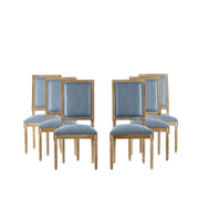 French Country Style Dining Chair With Upholstered Seating And Fluted Legs - R&R Furniture Gallery (Fountain Valley, CA)