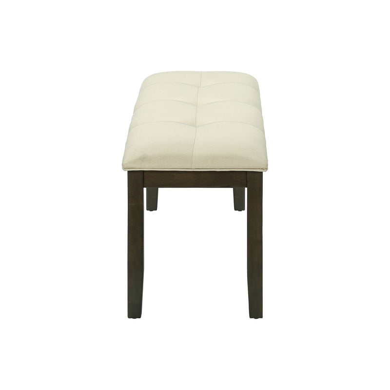 Bench, Rectangular, Hallway, Upholstered, Transitional - Cream - R&R Furniture Gallery (Fountain Valley, CA)