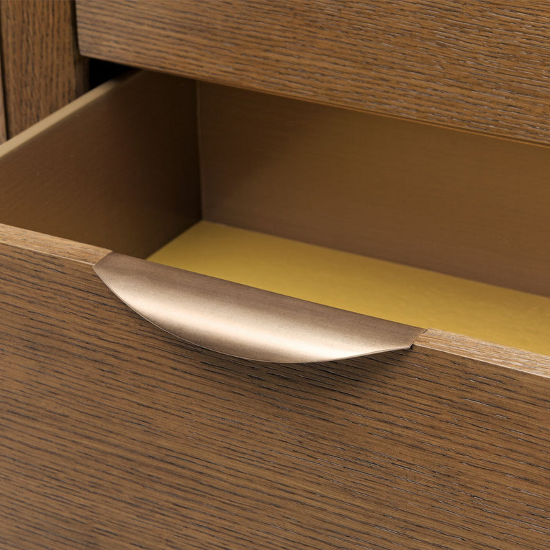 Portrait - 5-Drawer Chest With LED Lights - Sienna Brown - R&R Furniture Gallery (Fountain Valley, CA)