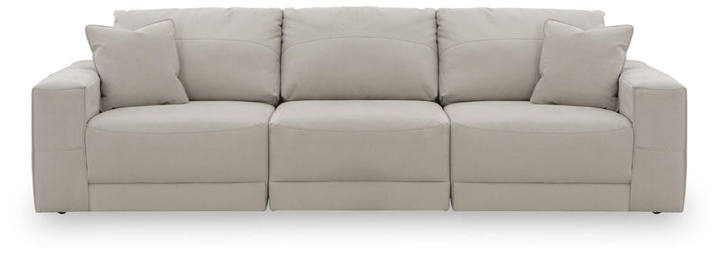 Benchcraft® Next-Gen Gaucho stationary sectional with plush cushions and modern design, shown in a spacious living room setting.