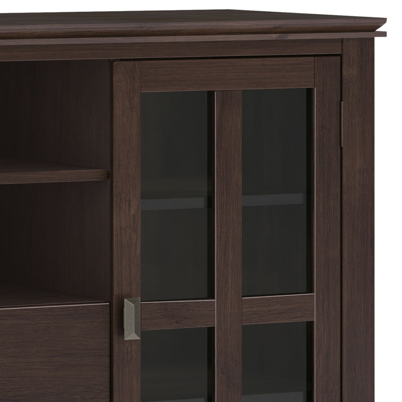 Artisan - Tall TV Media Stand - Dark Chestnut Brown - R&R Furniture Gallery (Fountain Valley, CA)