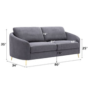 Yuina - Sofa - Gray Linen - R&R Furniture Gallery (Fountain Valley, CA)