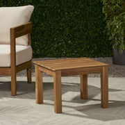 Halcyon - Outdoor Side Table With Slat Design - R&R Furniture Gallery (Fountain Valley, CA)