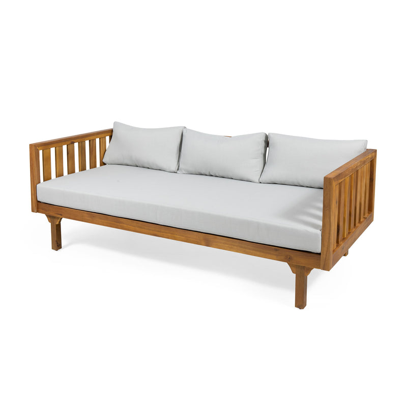 Claremont - 3 Seater Daybed Teak Acacia Wood Water Resistant Cushions - R&R Furniture Gallery (Fountain Valley, CA)