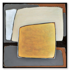 Actman - Wall Art - Cream / Brown / Gray - R&R Furniture Gallery (Fountain Valley, CA)