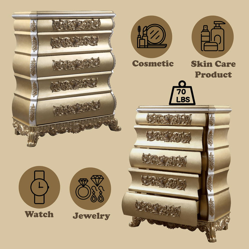 Seville - Chest - Gold - R&R Furniture Gallery (Fountain Valley, CA)