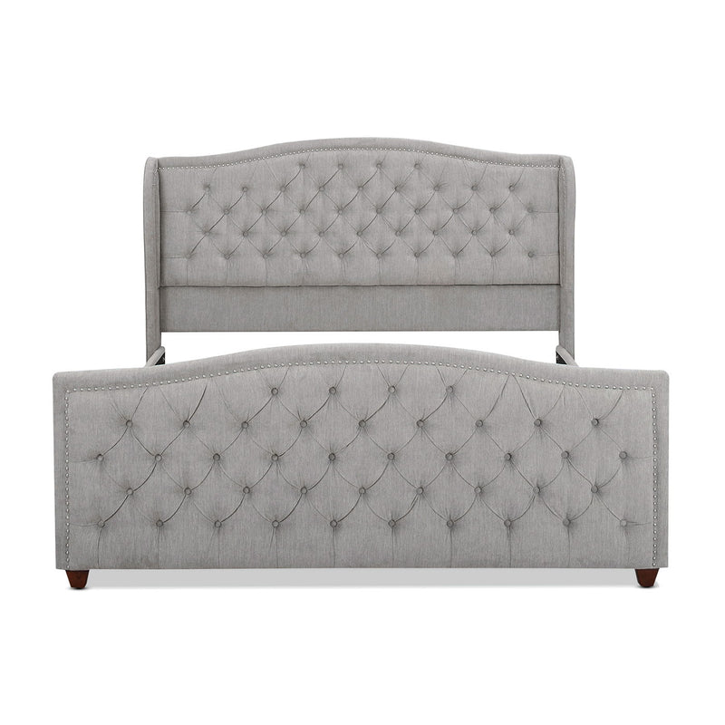 Marcella - Upholstered Shelter Headboard Bed Set - R&R Furniture Gallery (Fountain Valley, CA)