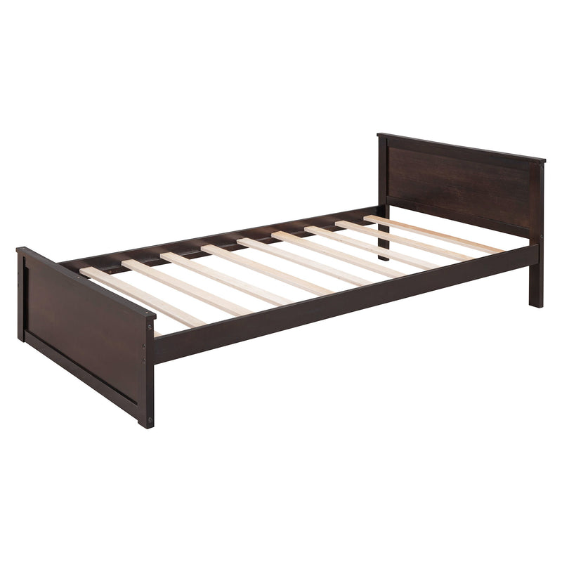 DreamHaus loft bed with twin standalone bed, shelves, desk, and wardrobe, showcasing a modern multi-functional bedroom furniture piece.