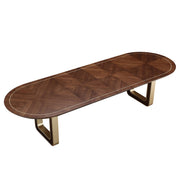 Houston - Oval Dining Table - Walnut - R&R Furniture Gallery (Fountain Valley, CA)