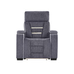 Austin - Recliner With Storage Arms - Gray
