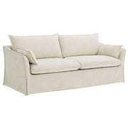 Shane - Sofa With 2 Pillows - Beige Linen - R&R Furniture Gallery (Fountain Valley, CA)