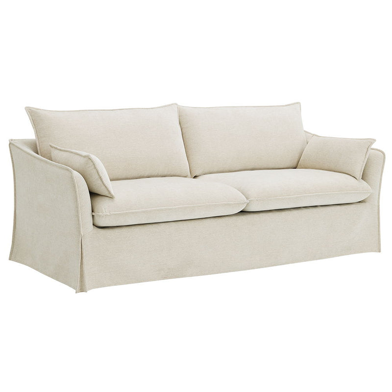 Shane - Sofa With 2 Pillows - Beige Linen - R&R Furniture Gallery (Fountain Valley, CA)