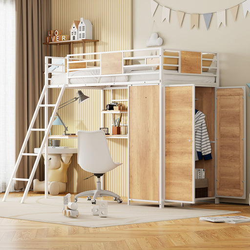 Loft Bed With L Shape Desk And Wardrobe - R&R Furniture Gallery (Fountain Valley, CA)