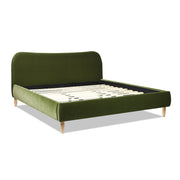 Roman - Curved Headboard Upholstered Platform Bed - R&R Furniture Gallery (Fountain Valley, CA)