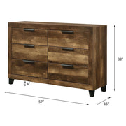 Morales - Dresser - Rustic Oak - R&R Furniture Gallery (Fountain Valley, CA)