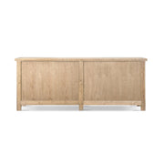 Jennifer Taylor Home Arden 4-door sideboard in natural wood finish with sleek design and spacious storage.