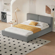 Upholstered Platform Bed, Grounded Bed With Solid Frame - R&R Furniture Gallery (Fountain Valley, CA)