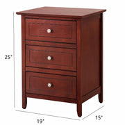 Dove Tailed Drawers 3 Drawer Nightstand - R&R Furniture Gallery (Fountain Valley, CA)