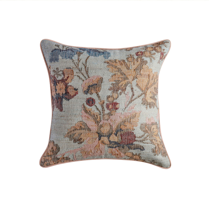 Taman 20-inch natural cotton accent pillow cover with autumn floral pattern, from TOV Furniture, for decorative pillows.
