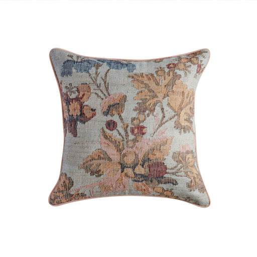 Taman 20-inch natural cotton accent pillow cover with autumn floral pattern, from TOV Furniture, for decorative pillows.