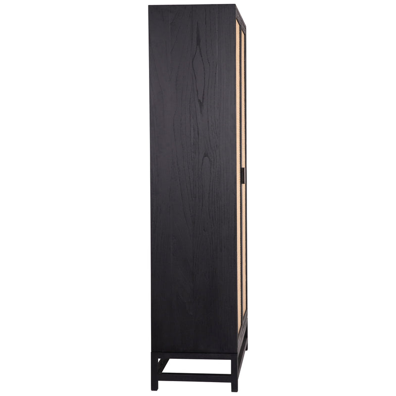 Royette - Cabinet - Antique Black With Natural