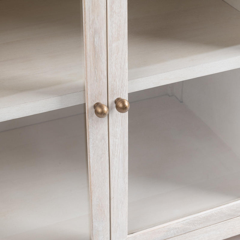 Hera - 4 Door Buffet - Creamwood - R&R Furniture Gallery (Fountain Valley, CA)