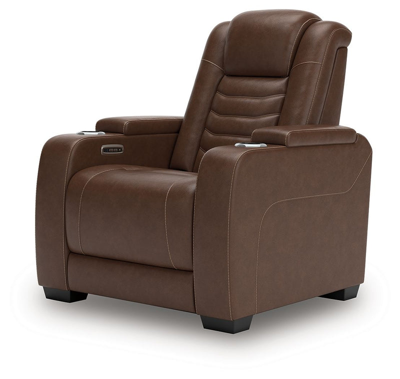 High Impact - Power Recliner / Adj Headrest - Tobacco - R&R Furniture Gallery (Fountain Valley, CA)