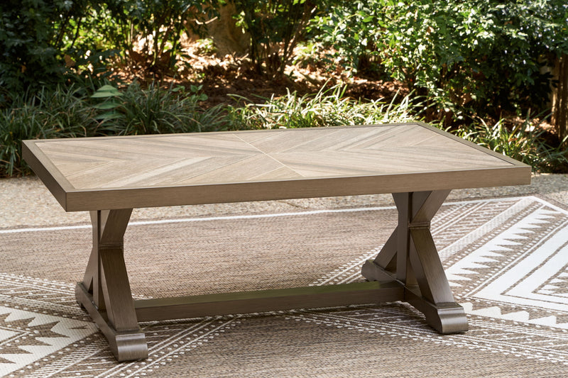 Laguna Heights - Rectangular Cocktail Table - Beige - R&R Furniture Gallery (Fountain Valley, CA)