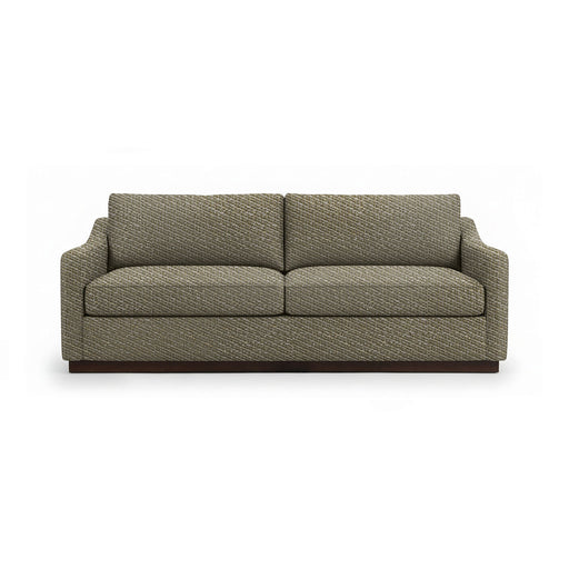 Classic Home Aspen stationary sofa with plush cushions and neutral fabric, showcasing a stylish, modern design for living rooms.