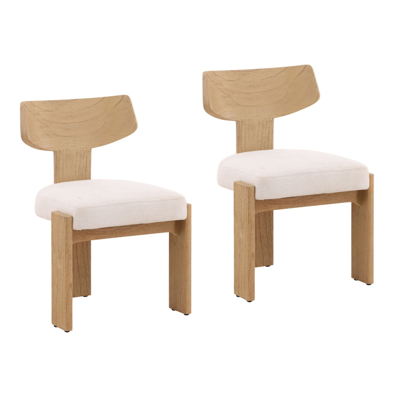 Ian - Dining Chair (Set of 2) - Field White And Natural