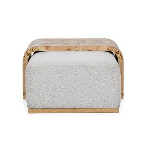 Kenan - Rectangle Ottoman Coffee Table - Creamy Ivory - R&R Furniture Gallery (Fountain Valley, CA)