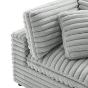 Jenny - Corner Accent Chair - Gray - R&R Furniture Gallery (Fountain Valley, CA)