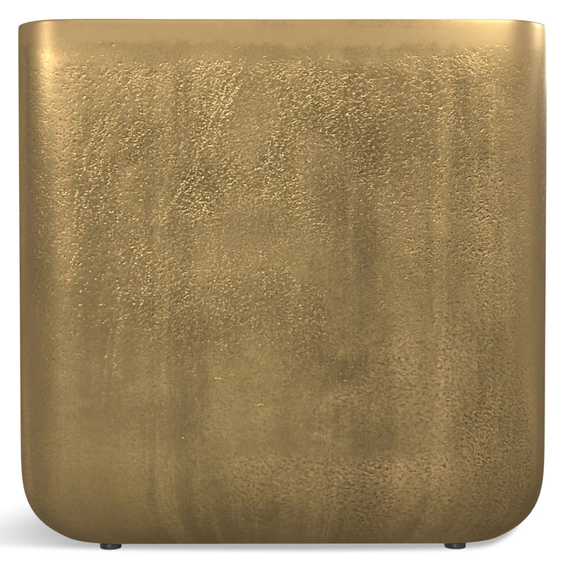 Bassett - Cast Aluminum Side Table - Brown - R&R Furniture Gallery (Fountain Valley, CA)