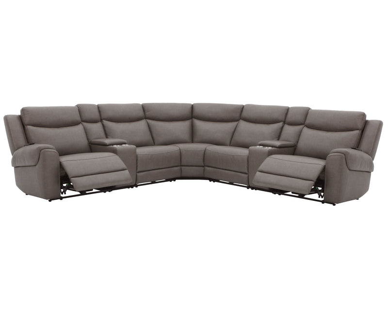 Momentum - Modular Power Reclining Sectional With Power Adjustable Headrests - R&R Furniture Gallery (Fountain Valley, CA)