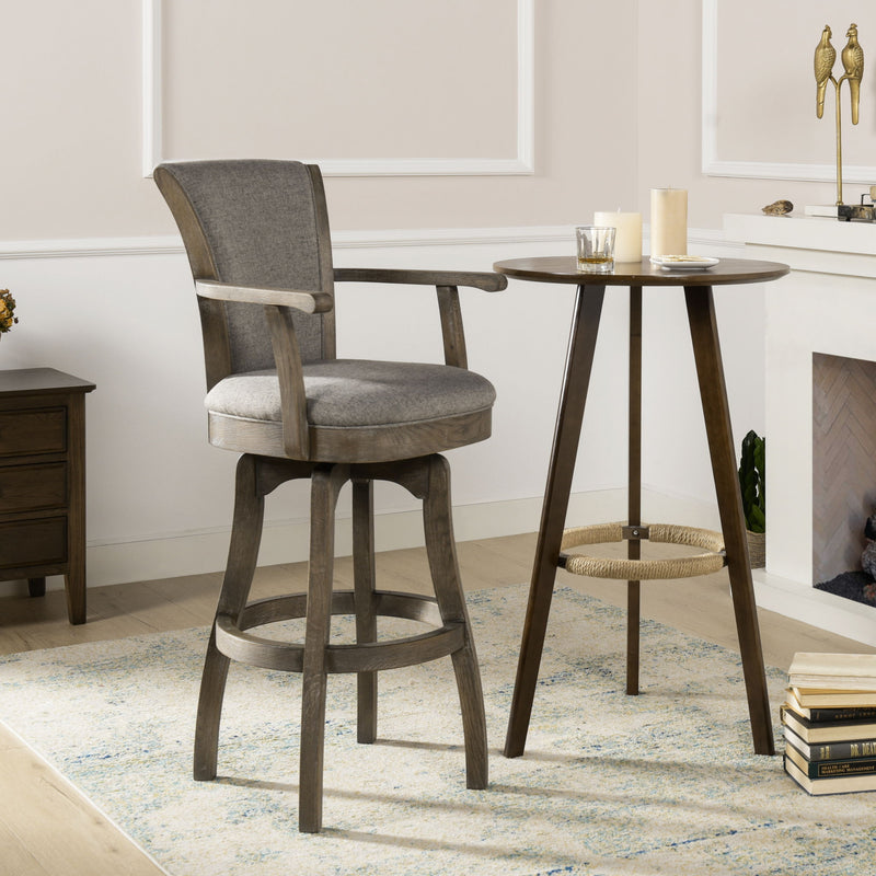 Williams - Swivel Bar Stool With Armrests - R&R Furniture Gallery (Fountain Valley, CA)