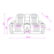 Duran - Power Reclining Loveseat With Power Headrest - R&R Furniture Gallery (Fountain Valley, CA)