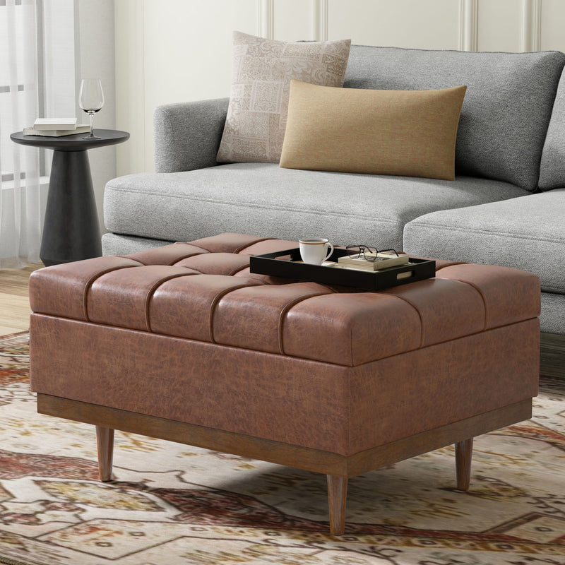 Mariah - Upholstered Lift Top Table Storage Ottoman - R&R Furniture Gallery (Fountain Valley, CA)