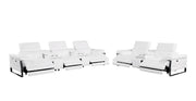 1246 - Modular Power Reclining Dual Console Sofa And Console Loveseat Set With Power Headrests - R&R Furniture Gallery (Fountain Valley, CA)