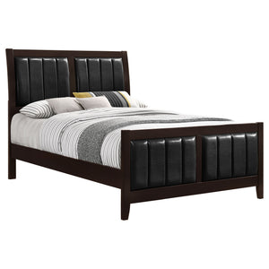 Upholstered Panel Bed With Headboard And Footboard