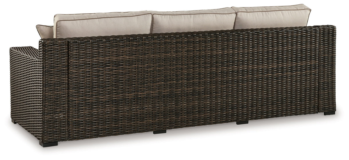 Coastline Bay - Sofa With Cushion - Brown - R&R Furniture Gallery (Fountain Valley, CA)